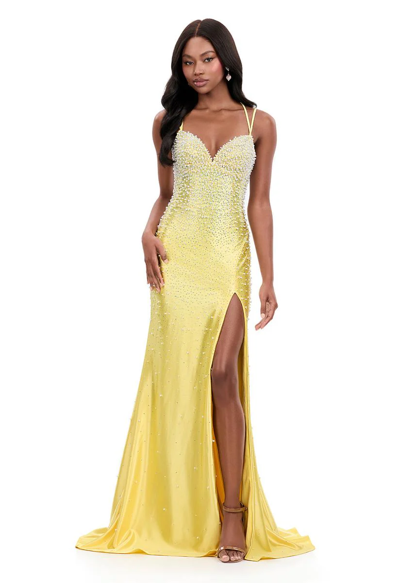 ASHLEYlauren Lace-up Open Back Prom Dress 12357 - Image 5