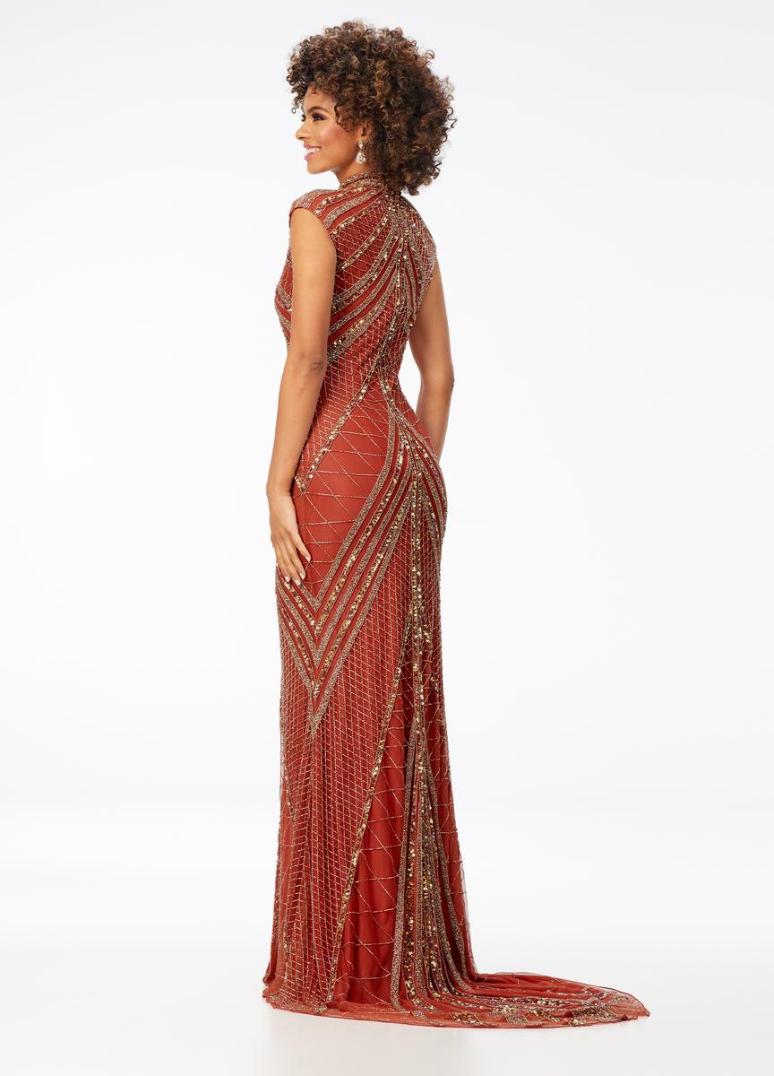 AshleyLauren Cap Sleeve Beaded Prom Dress 1624 - B - Image 19
