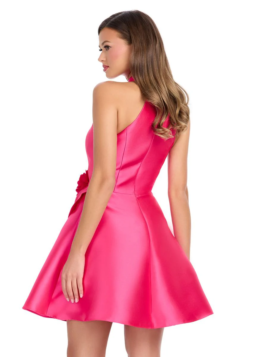 ASHLEYlauren High Neck Cocktail Dress 4803 - Image 2
