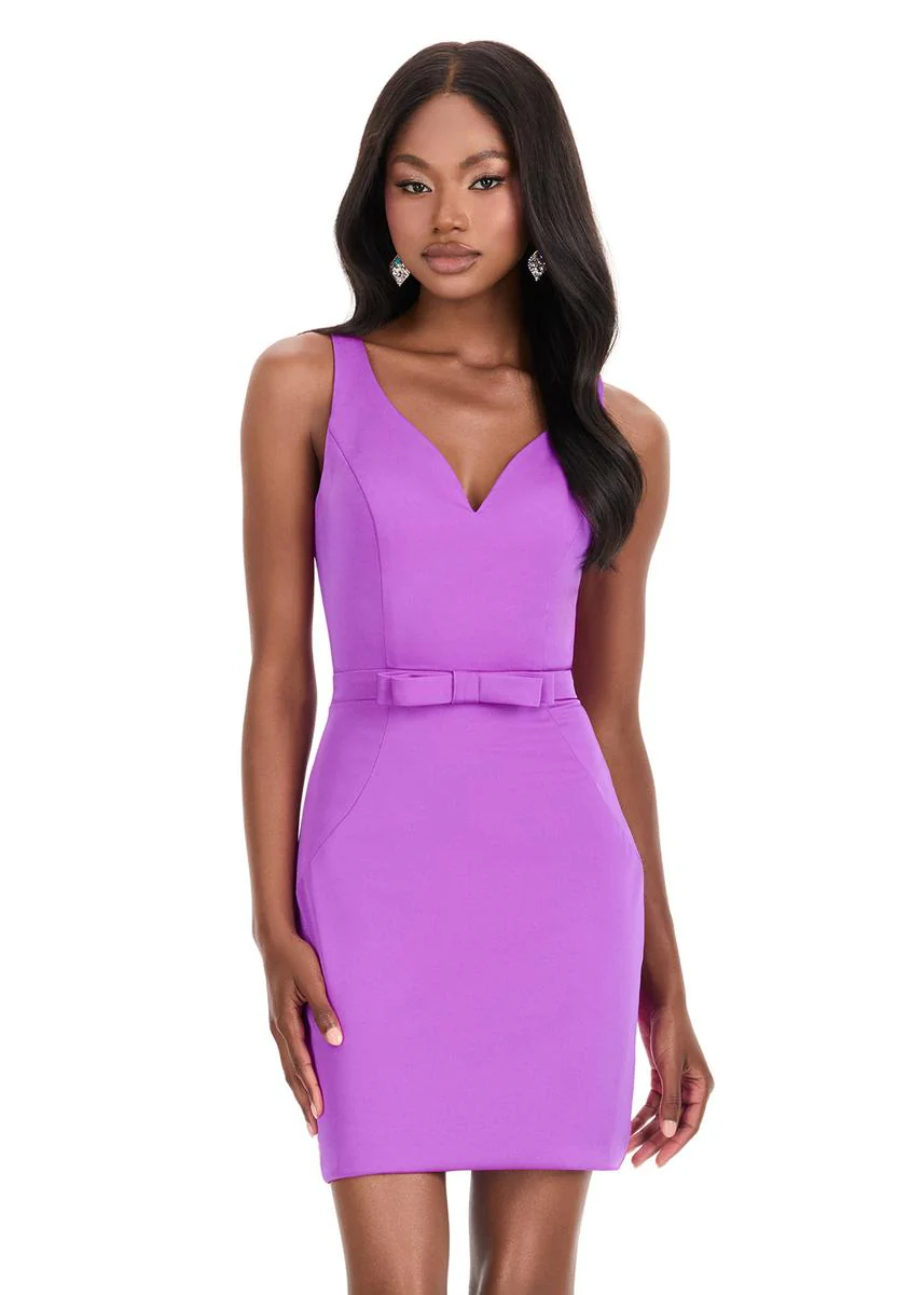 ASHLEYlauren Bow Waist HoCo Dress 4835