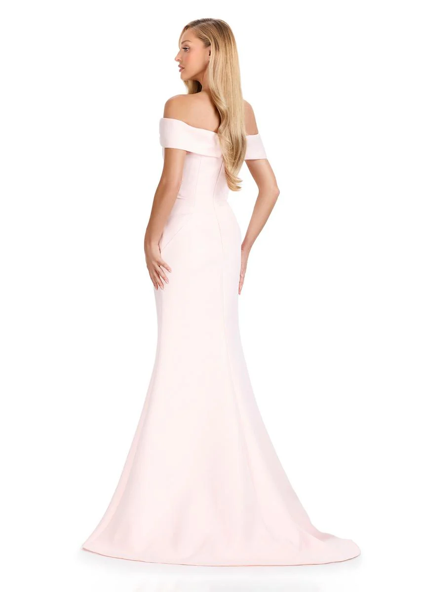 ASHLEYlauren Floral Off-Shoulder Evening Dress E12094 - Image 2