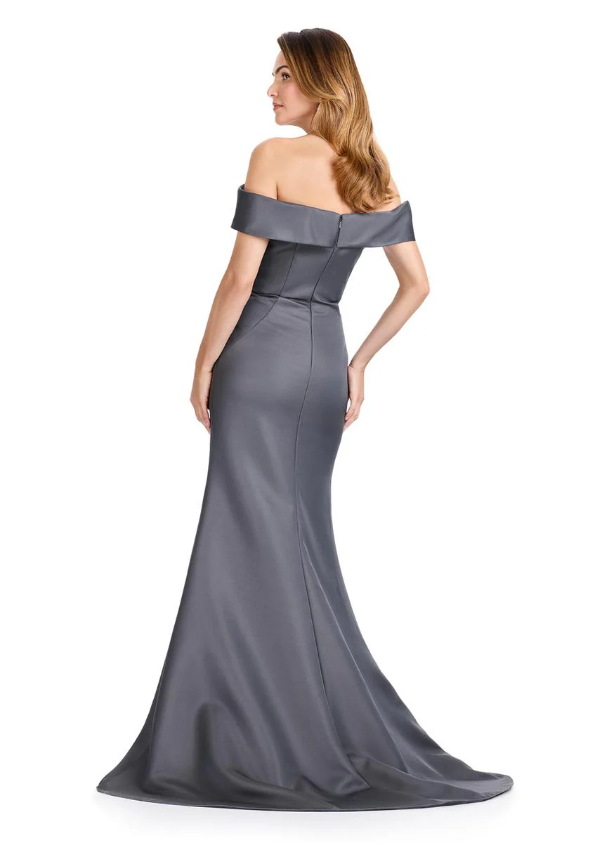 ASHLEYlauren Floral Off-Shoulder Evening Dress E12094 - Image 4