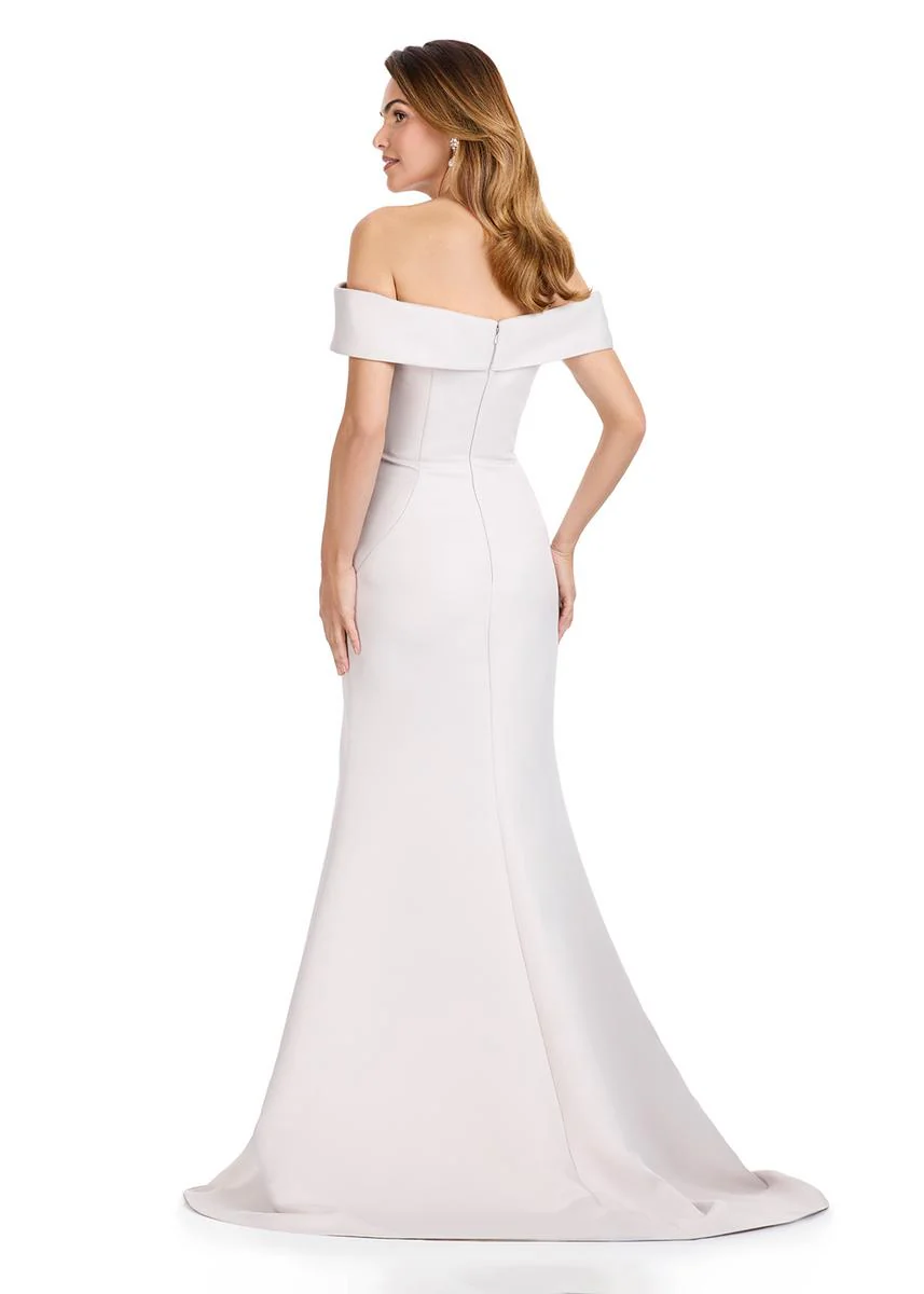 ASHLEYlauren Floral Off-Shoulder Evening Dress E12094 - Image 6