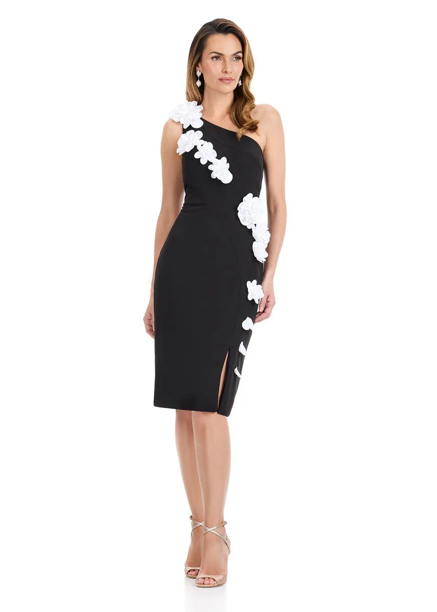 ASHLEYlauren One Shouder Cocktail Dress E4961 - Image 3