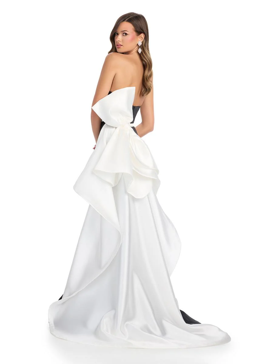 ASHLEYlauren Strapless Mikado Bow Dress 11866 - Image 10
