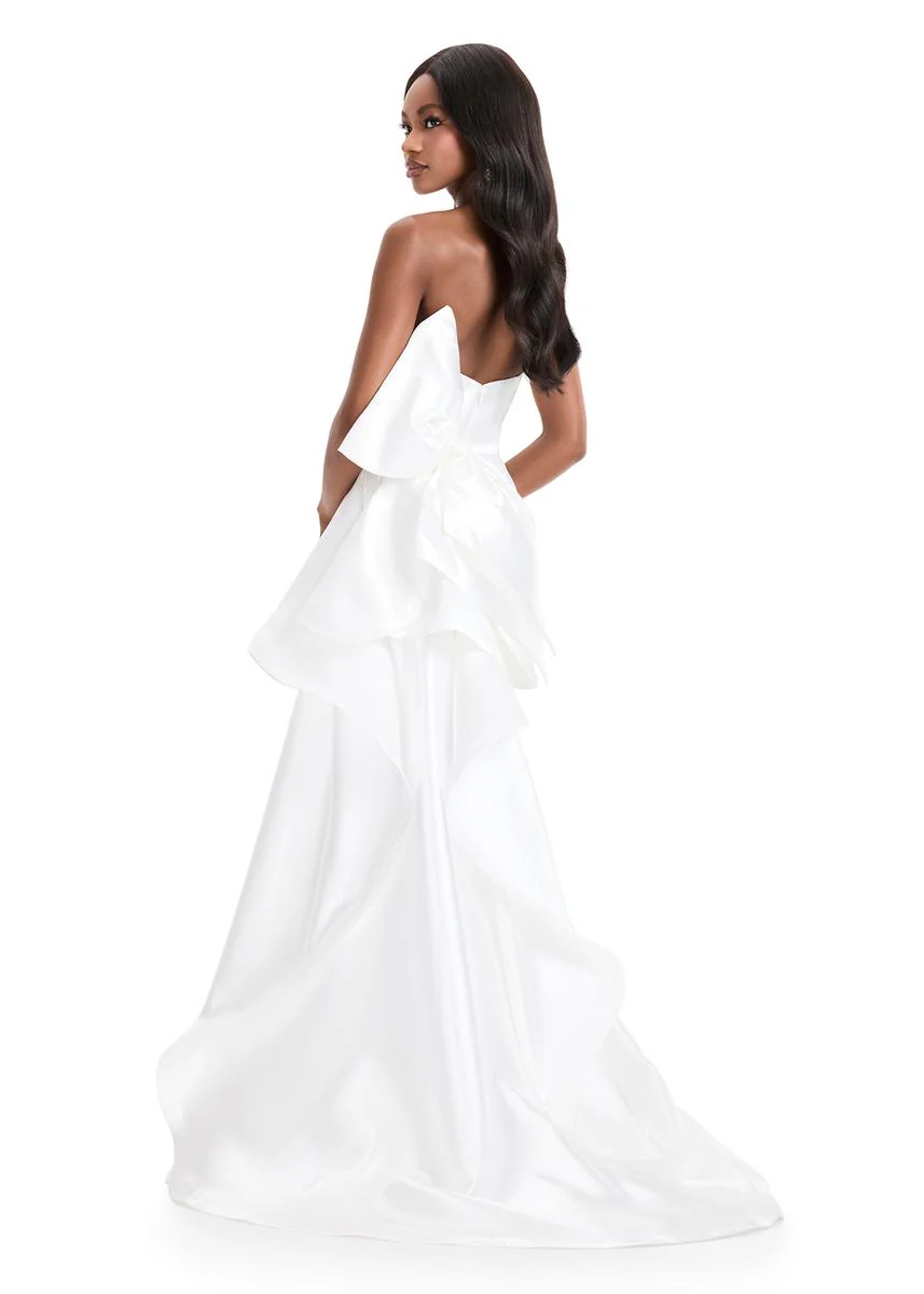 ASHLEYlauren Strapless Mikado Bow Dress 11866 - Image 12