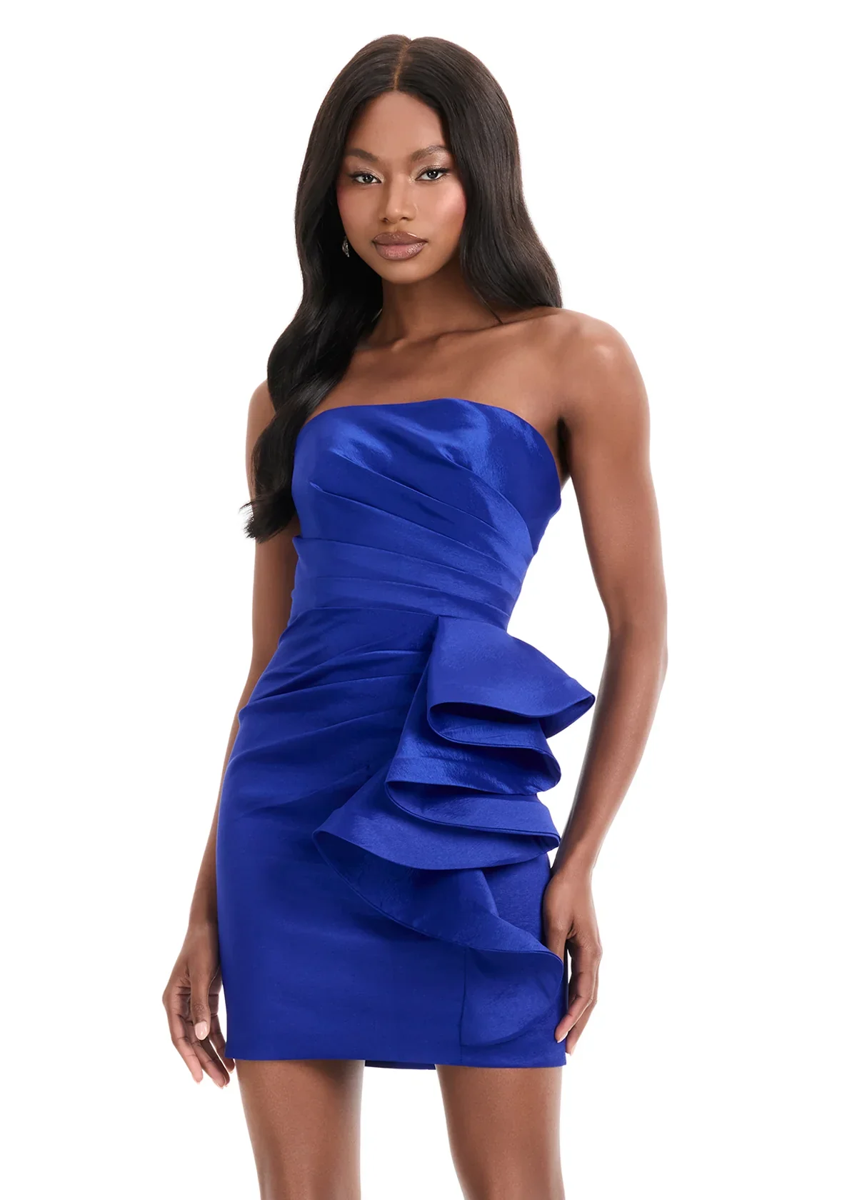 ASHLEYlauren Strapless Ruffle HoCo Dress 4933 - Image 6