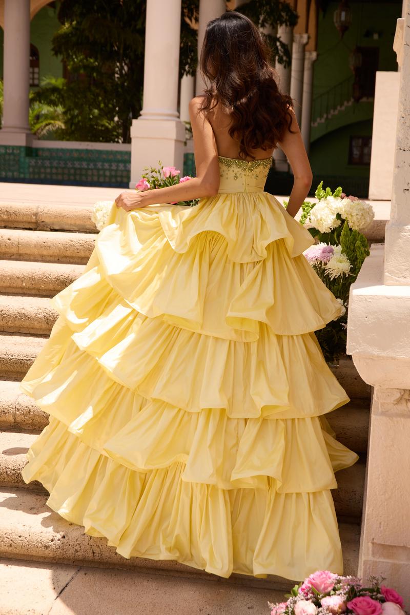 Ava Presley Ruffle Back Ballgown Prom Dress 26417