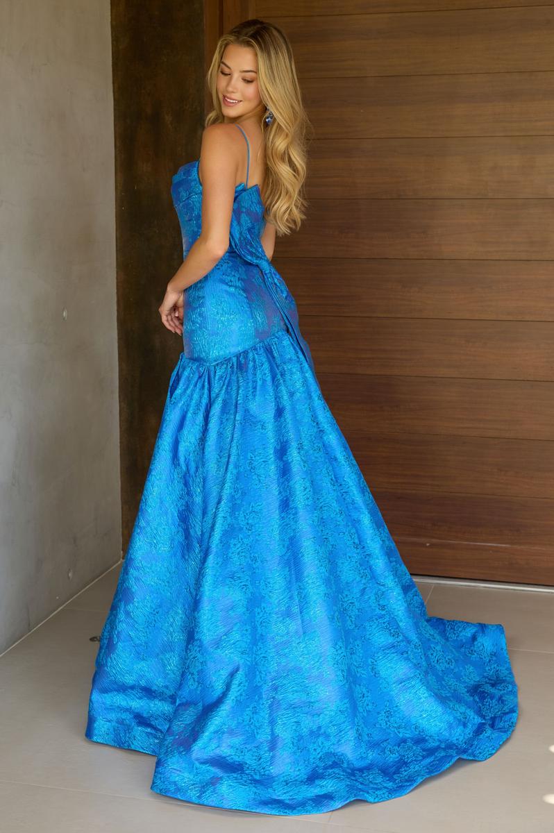 Ava Presley Brocade Drop Waist Prom Dress 26419 - Image 6
