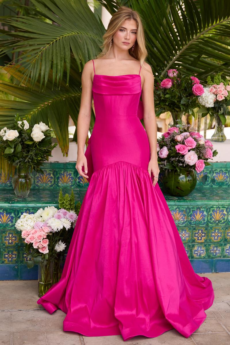 Ava Presley Cowl Neckline Drop Waist Prom Dress 26422 - Image 14