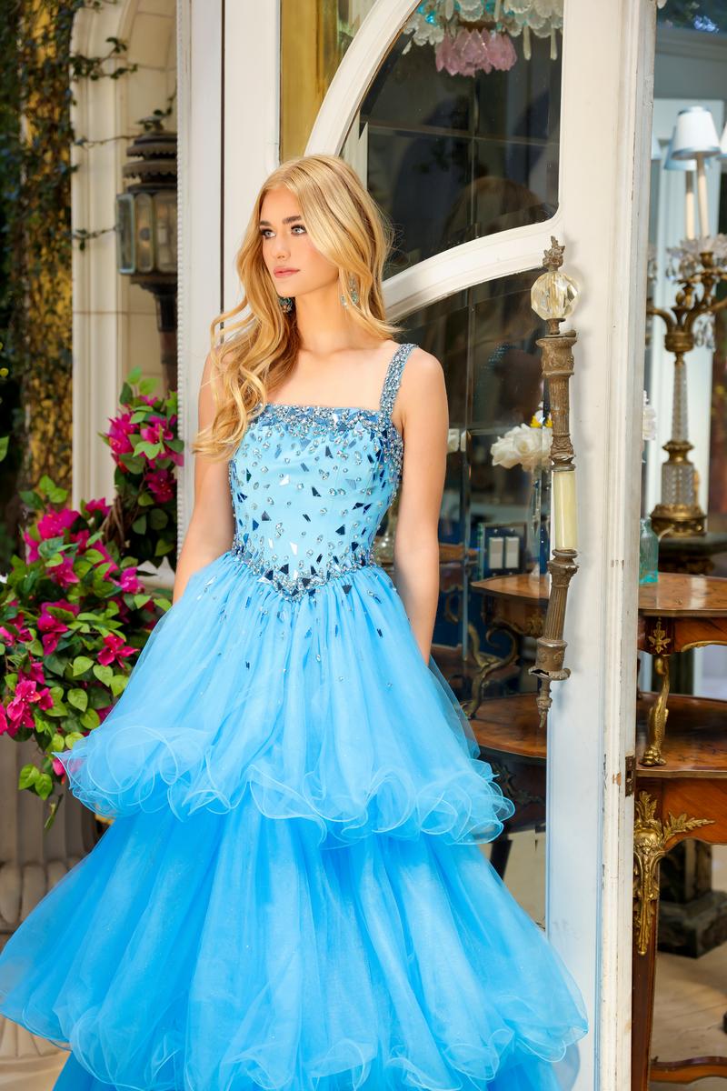 Ava Presley Tiered Ruffle Prom Dress 29112 - Image 3