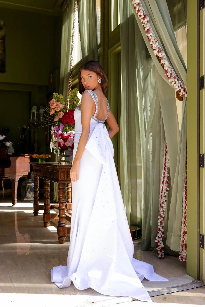 Ava Presley Large Bow Back Prom Dress 29121 - Image 10