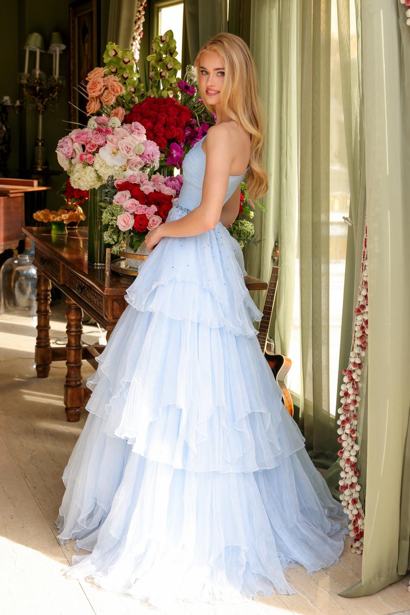 Ava Presley One Shoulder Tiered Ruffle Ball Gown 29131 - Image 21