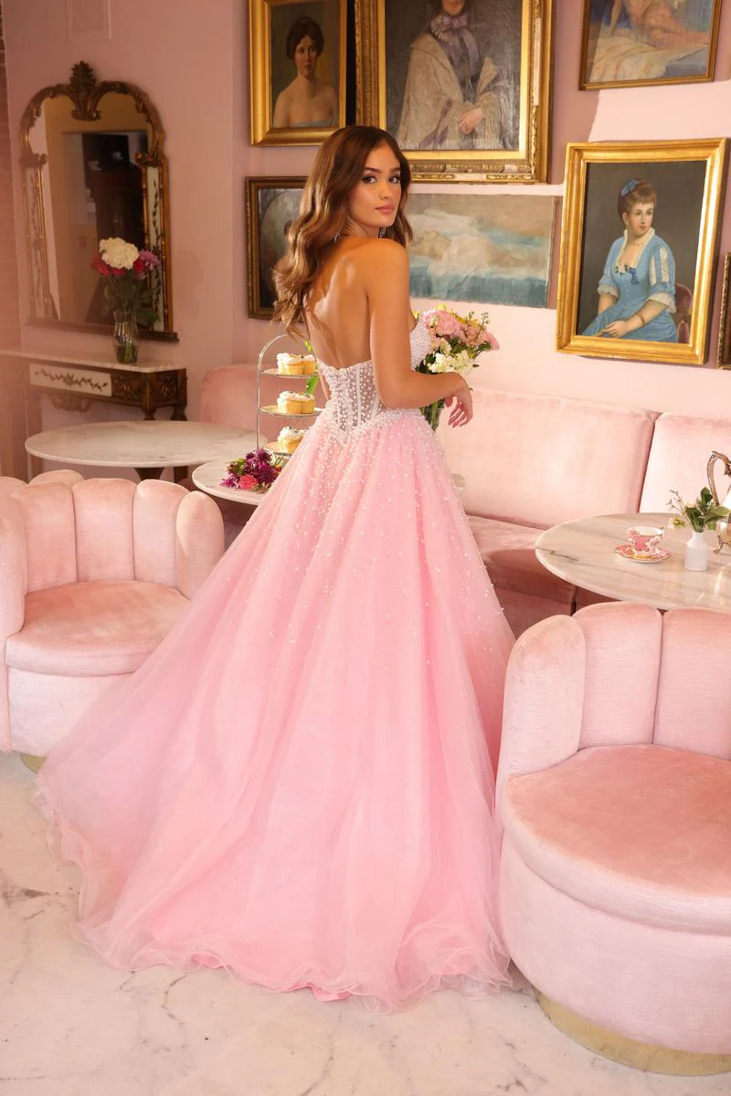 Ava Presley Beaded Corset Long Prom Dress 29226 - Image 5
