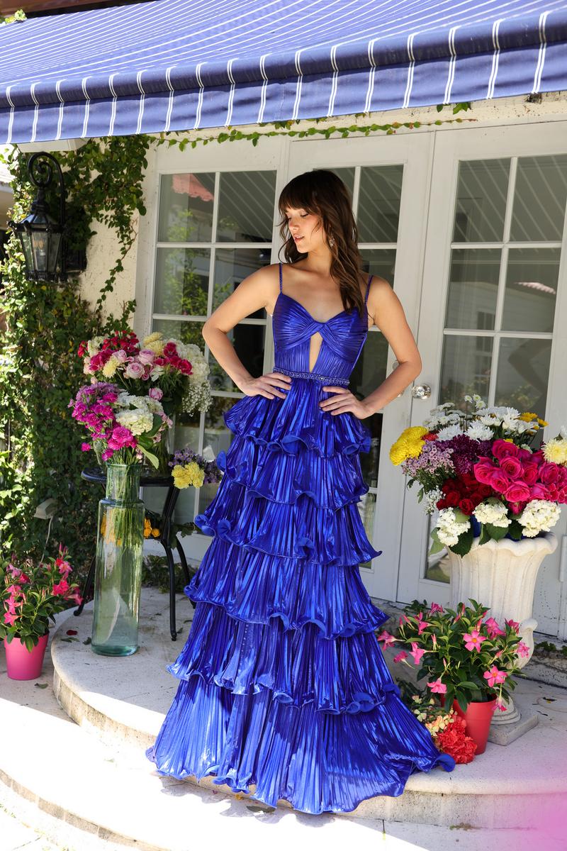 Ava Presley Tiered Pleated Ruffle Prom Dress 29263 - Image 10