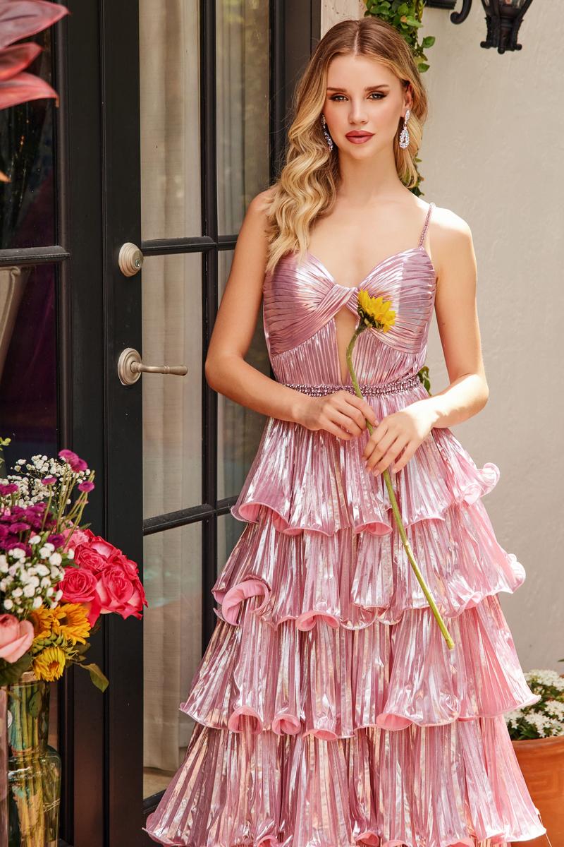 Ava Presley Tiered Pleated Ruffle Prom Dress 29263 - Image 14