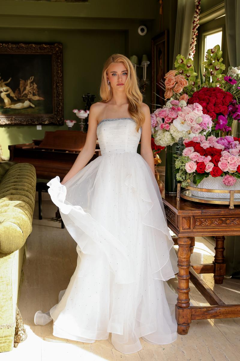 Ava Presley Strapless Ruched Prom Dress 29524 - Image 7