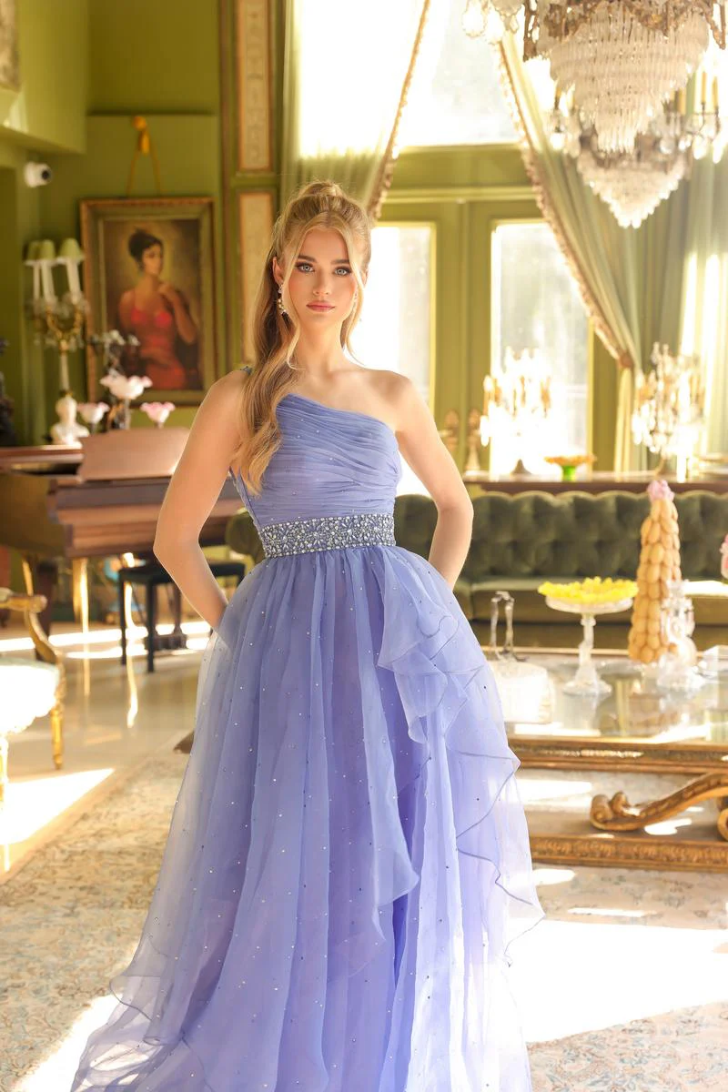 Ava Presley One Shoulder Ruched Pageant Dress 29534 - Image 14