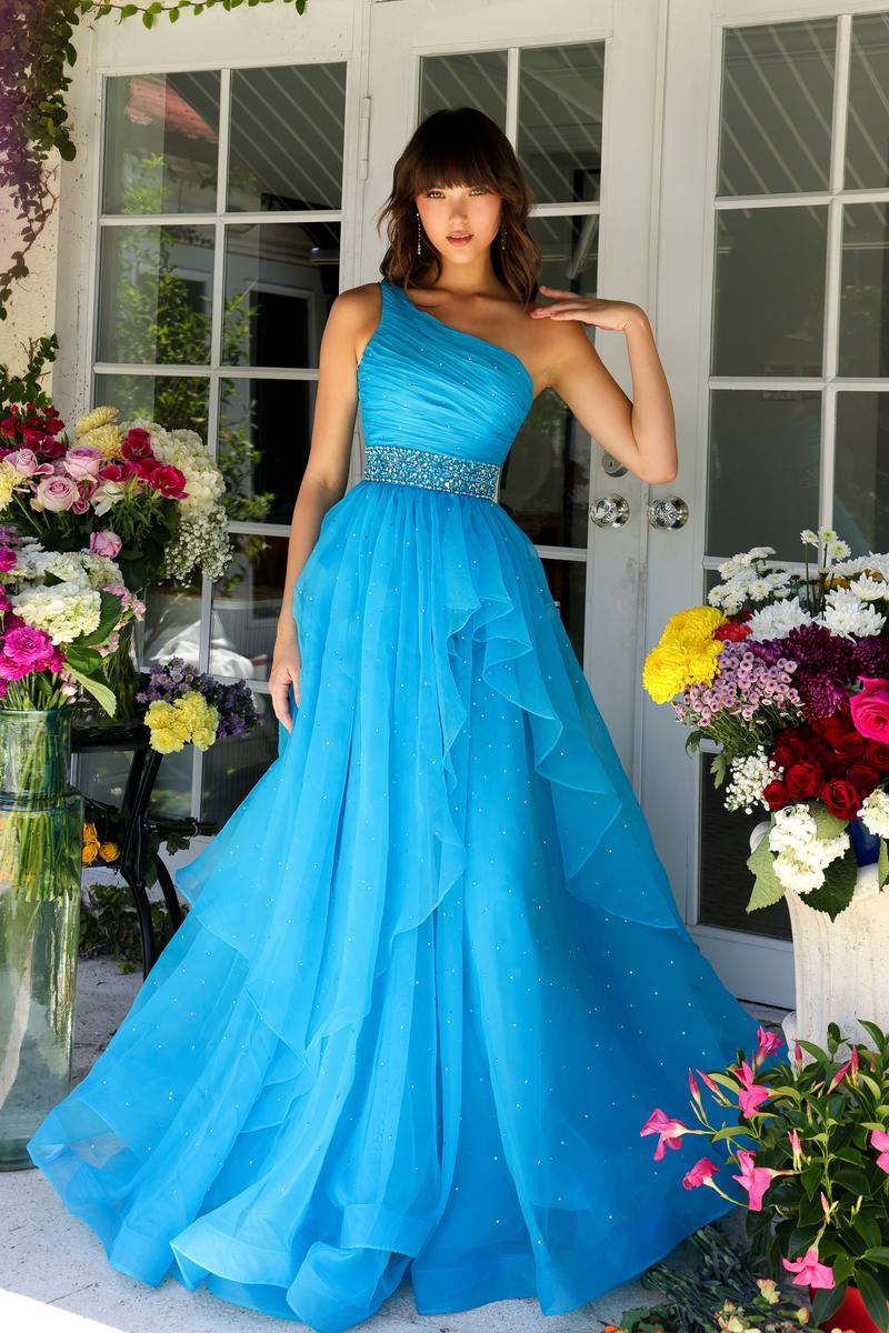 Ava Presley One Shoulder Ruched Pageant Dress 29534 - Image 22