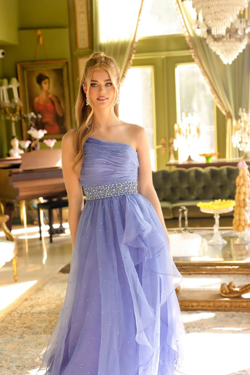 Ava Presley One Shoulder Ruched Pageant Dress 29534 - Image 3