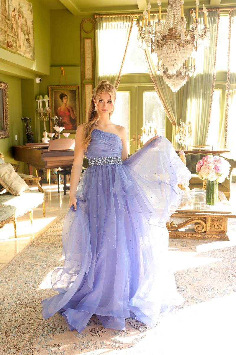 Ava Presley One Shoulder Ruched Pageant Dress 29534 - Image 8