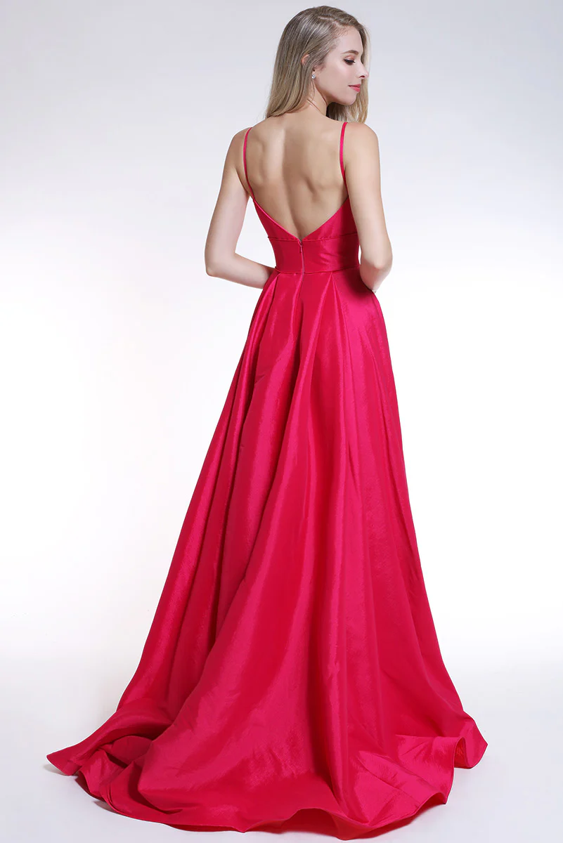 Ava Presley Satin A-Line Prom Dress 35738 - Image 2