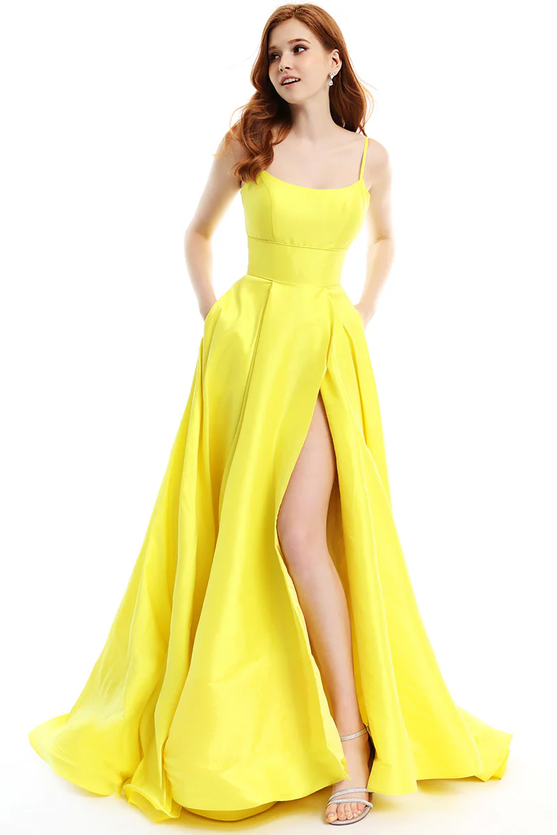 Ava Presley Satin A-Line Prom Dress 35738 - Image 5