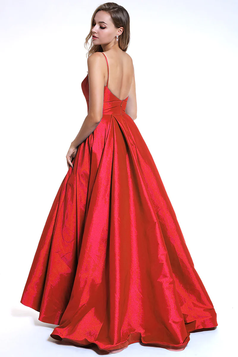 Ava Presley Satin A-Line Prom Dress 35738 - Image 8