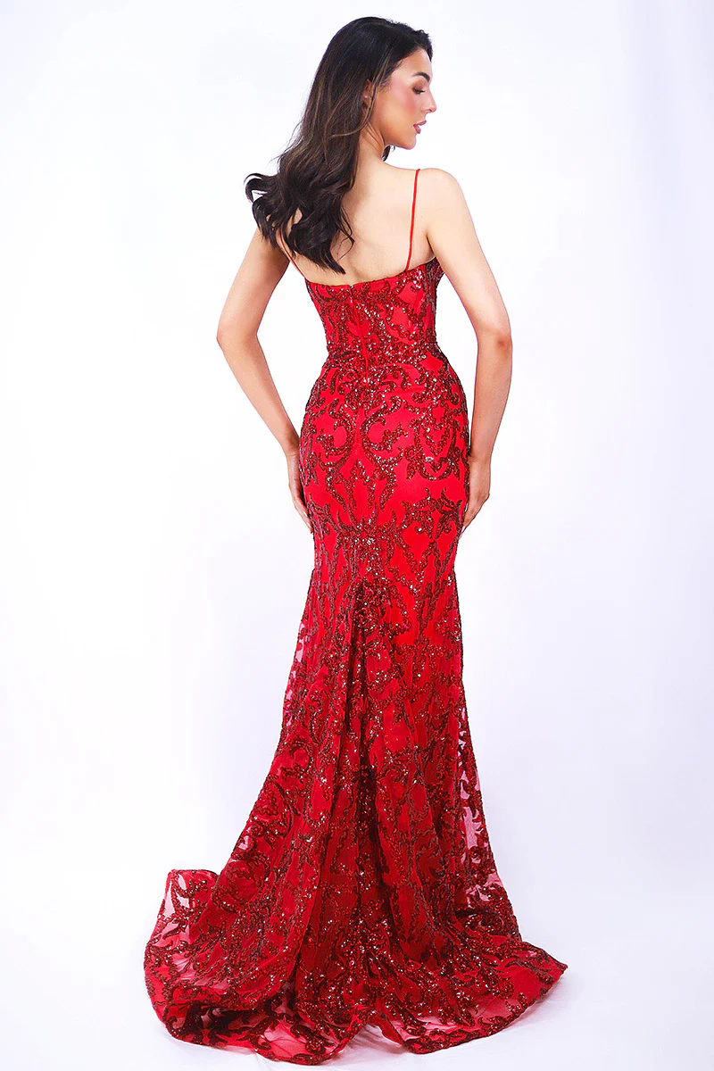 Ava Presley Sequin V-Neck Prom Dress 36004 - Image 14