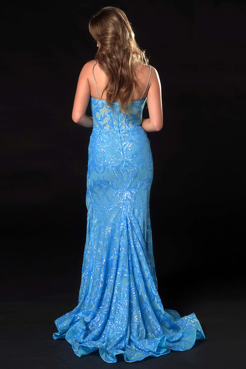 Ava Presley Sequin V-Neck Prom Dress 36004 - Image 7