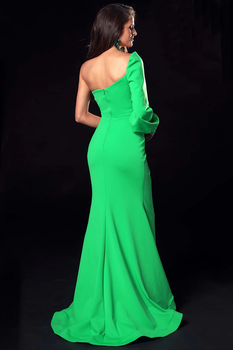 Ava Presley Long Sleeve One Shoulder Prom Dress 37331 - Image 2