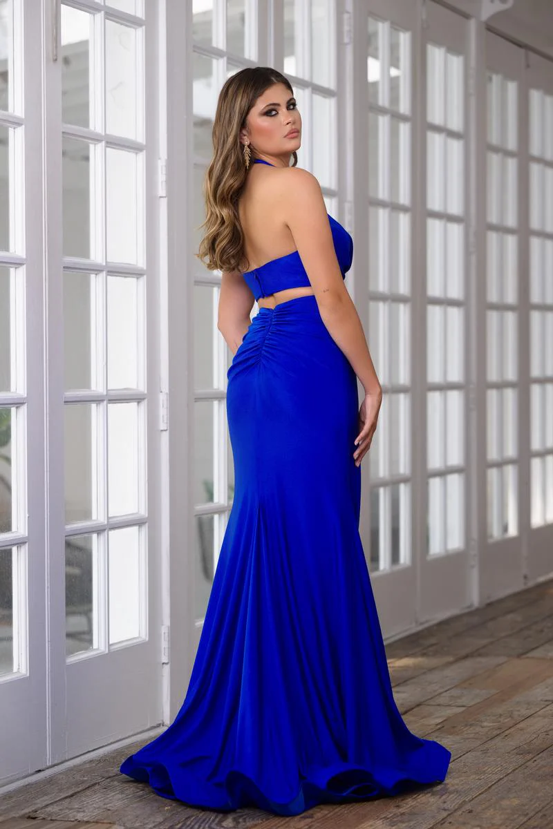 Ava Presley Halter Side Cutout Prom Dress 39271 - Image 6