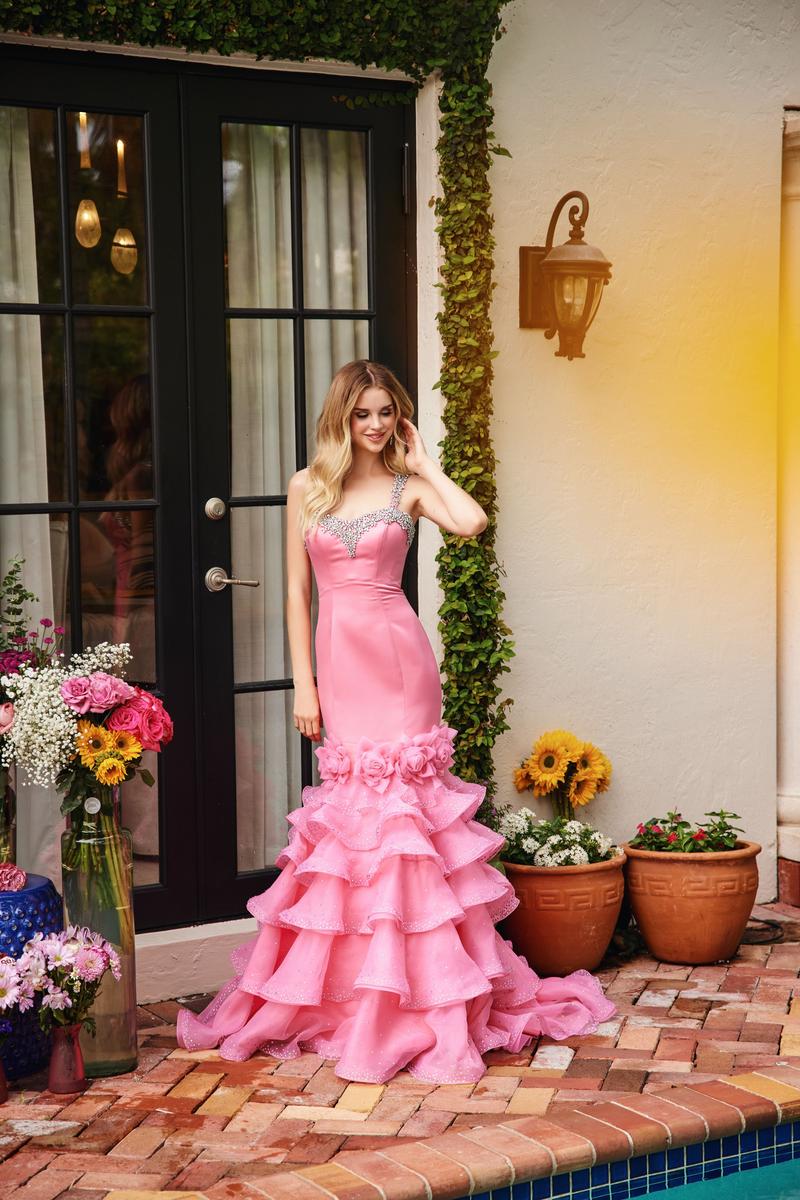 Ava Presley Ruffle Mermaid Prom Dress 39566 - Image 5