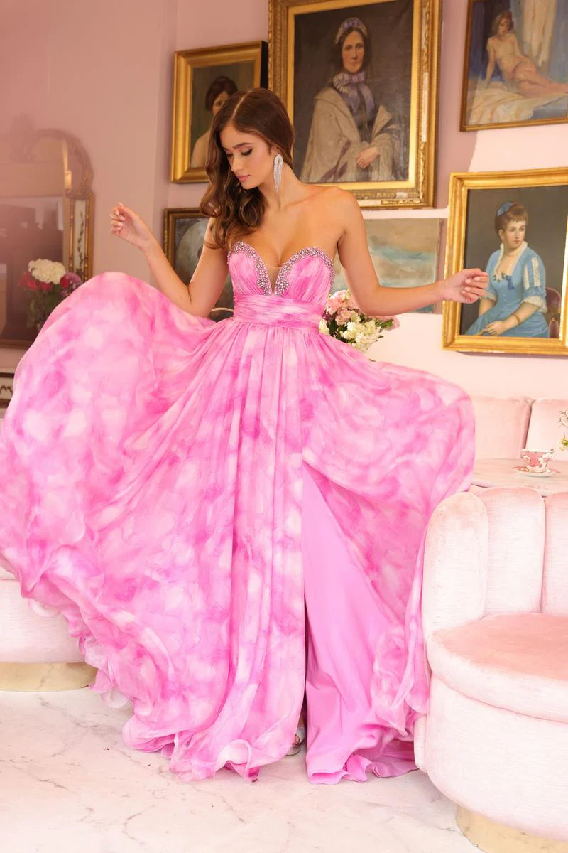 Ava Presley Plunging Strapless Prom Dress 40116 - Image 4