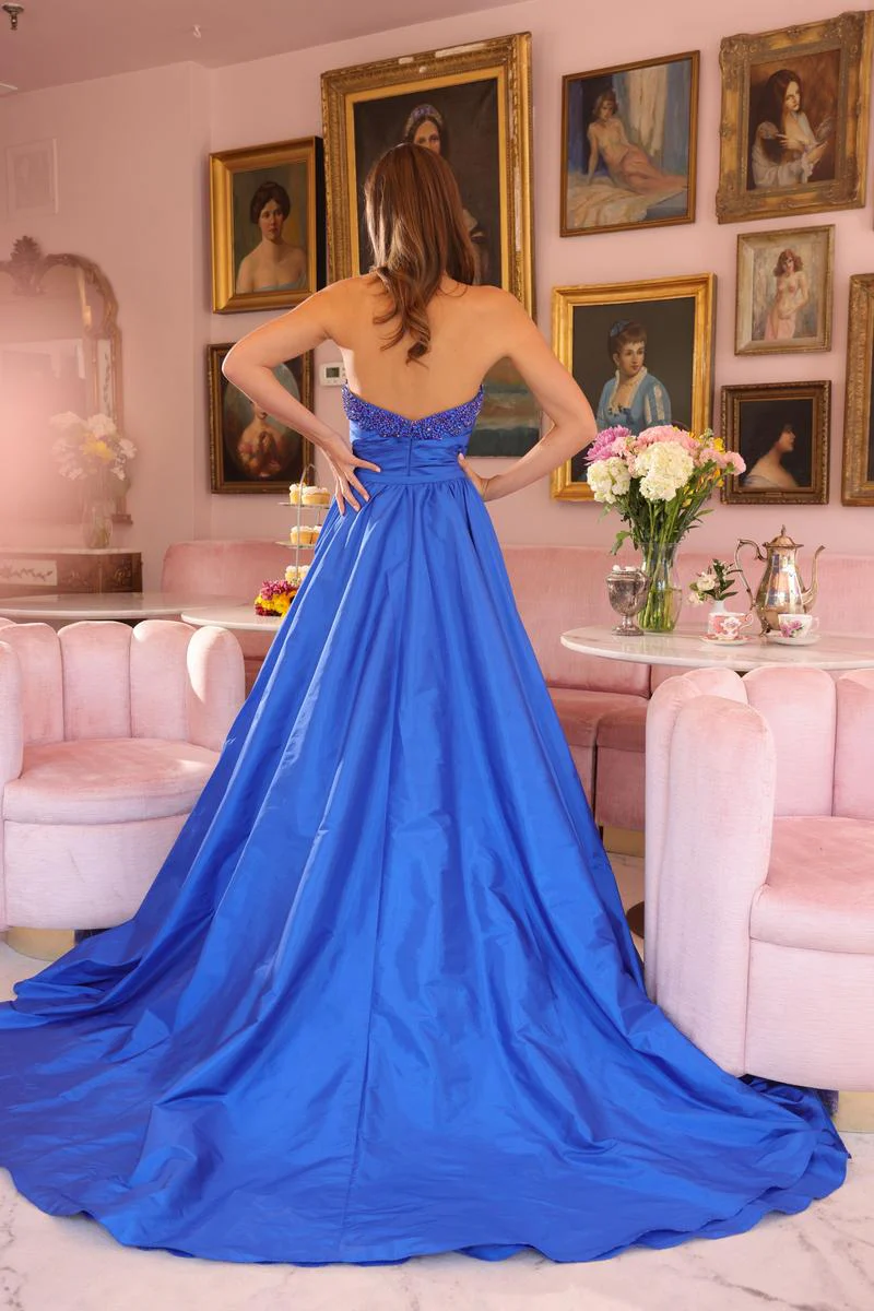 Ava Presley Ruched Tight Prom Dress 40523 - Image 2