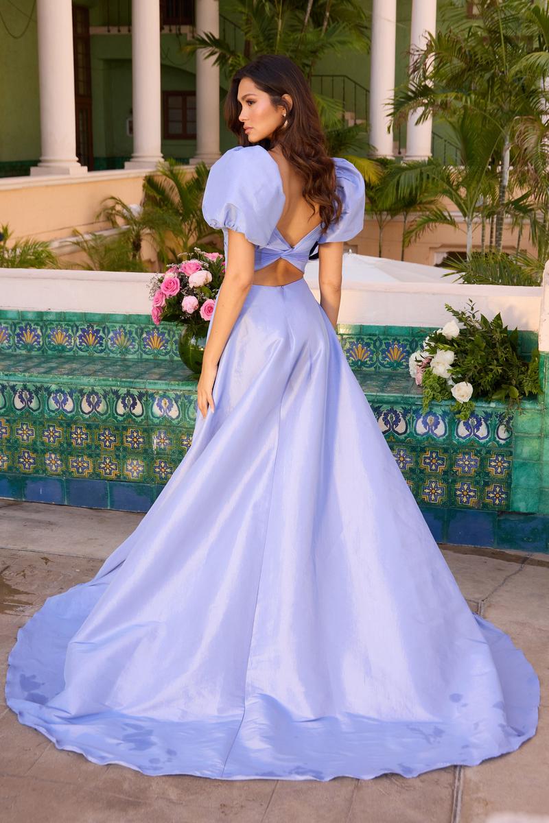 Ava Presley Puff Sleeve A-Line Prom Dress 42269 - Image 2