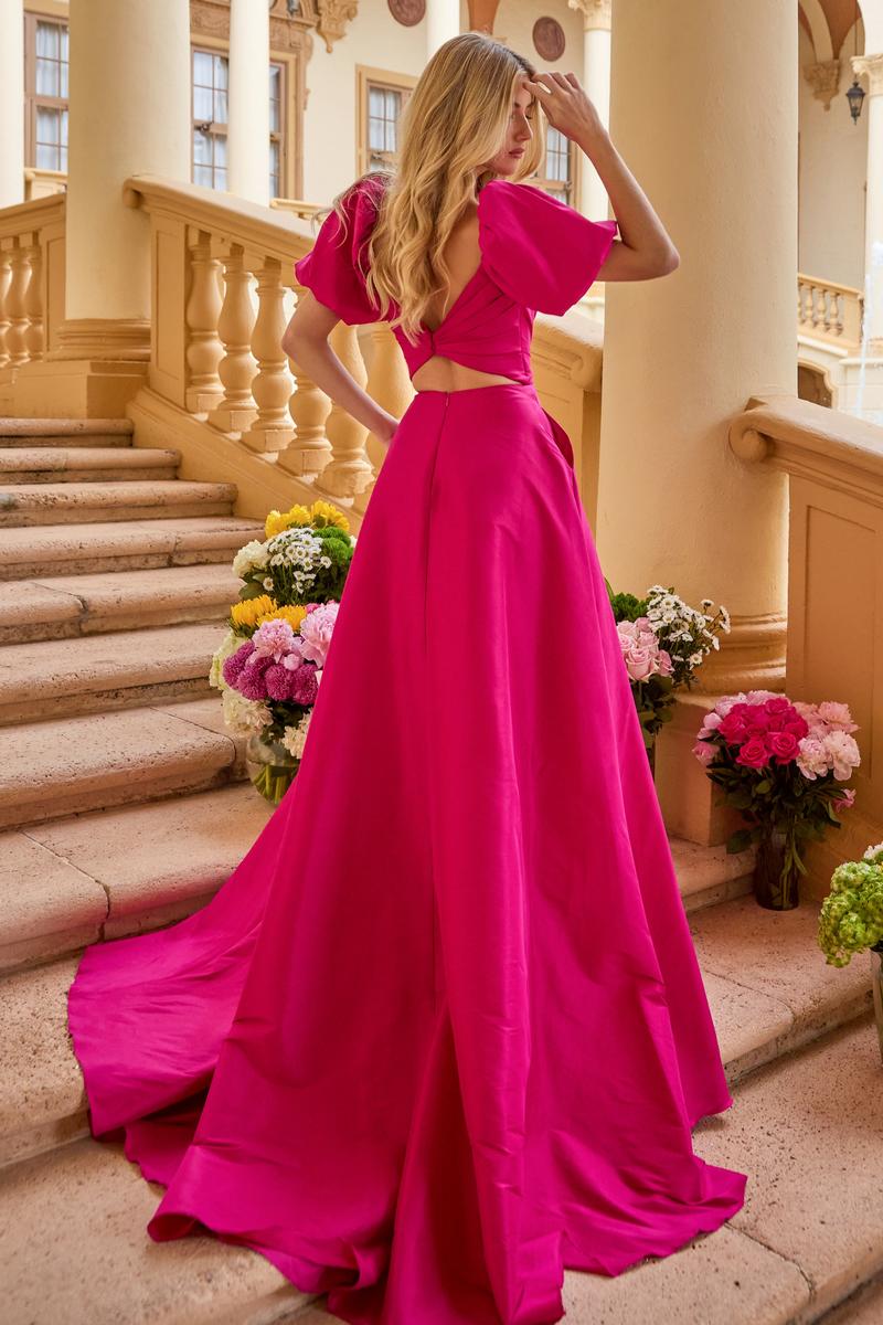 Ava Presley Puff Sleeve A-Line Prom Dress 42269 - Image 6