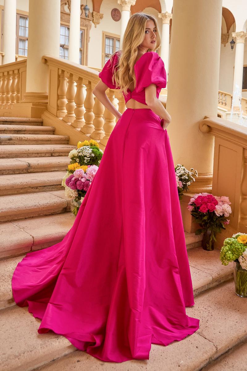 Ava Presley Puff Sleeve A-Line Prom Dress 42269 - Image 8