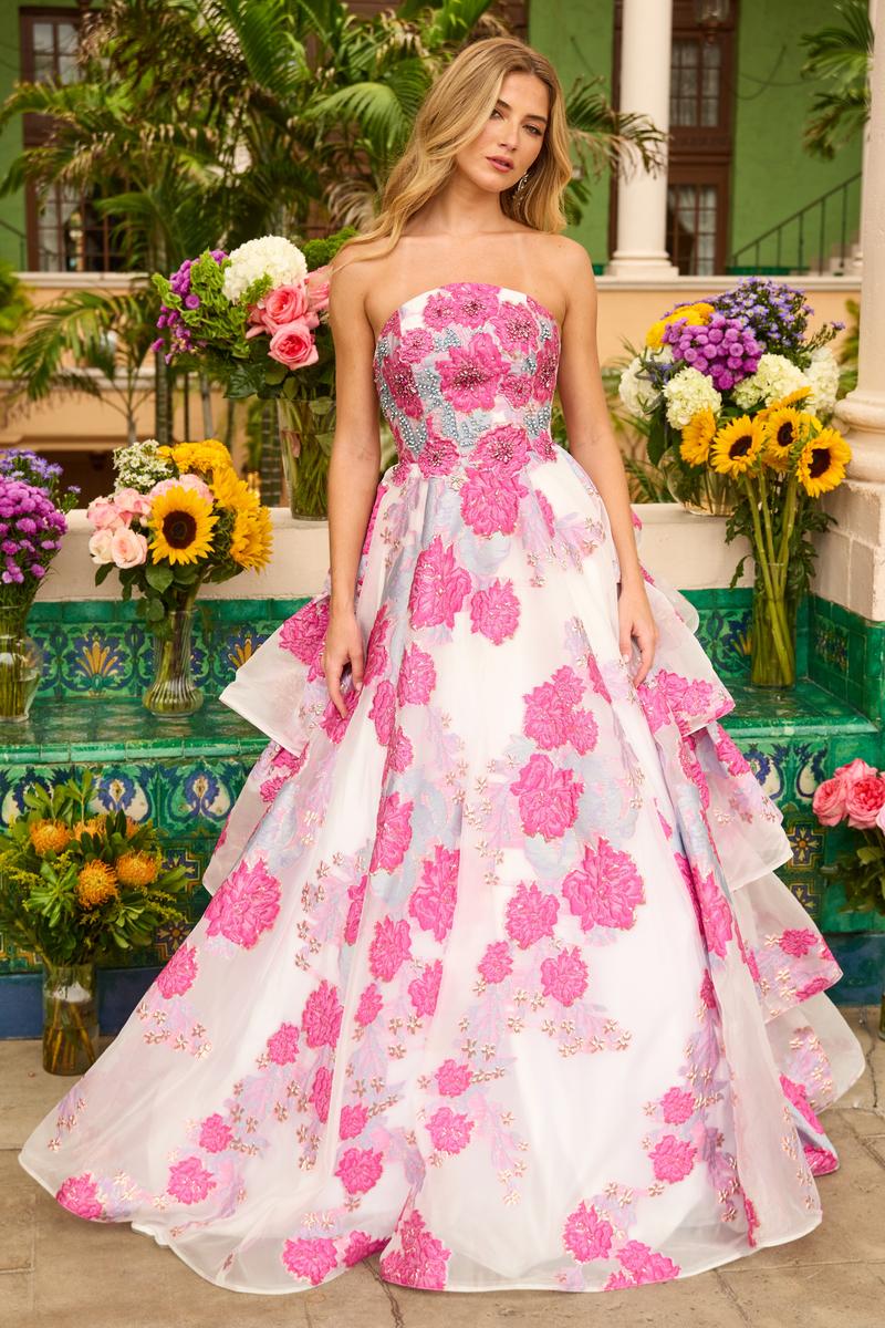 Ava Presley Embroidered Ballgown Prom Dress 42292