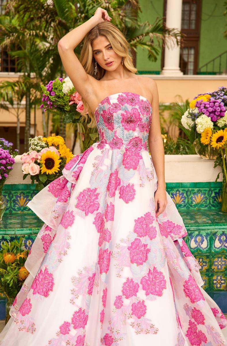 Ava Presley Embroidered Ballgown Prom Dress 42292 - Image 8