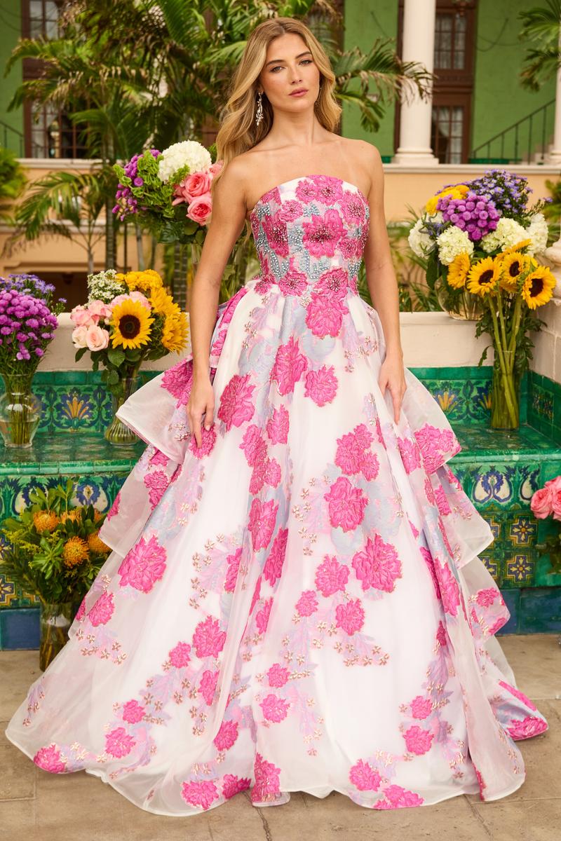 Ava Presley Embroidered Ballgown Prom Dress 42292 - Image 9