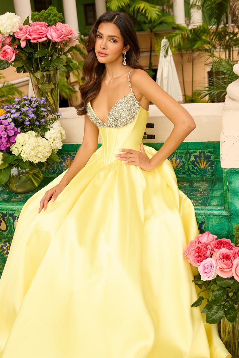 Ava Presley Embellished Cups Ballgown Prom Dress 42311 - Image 2