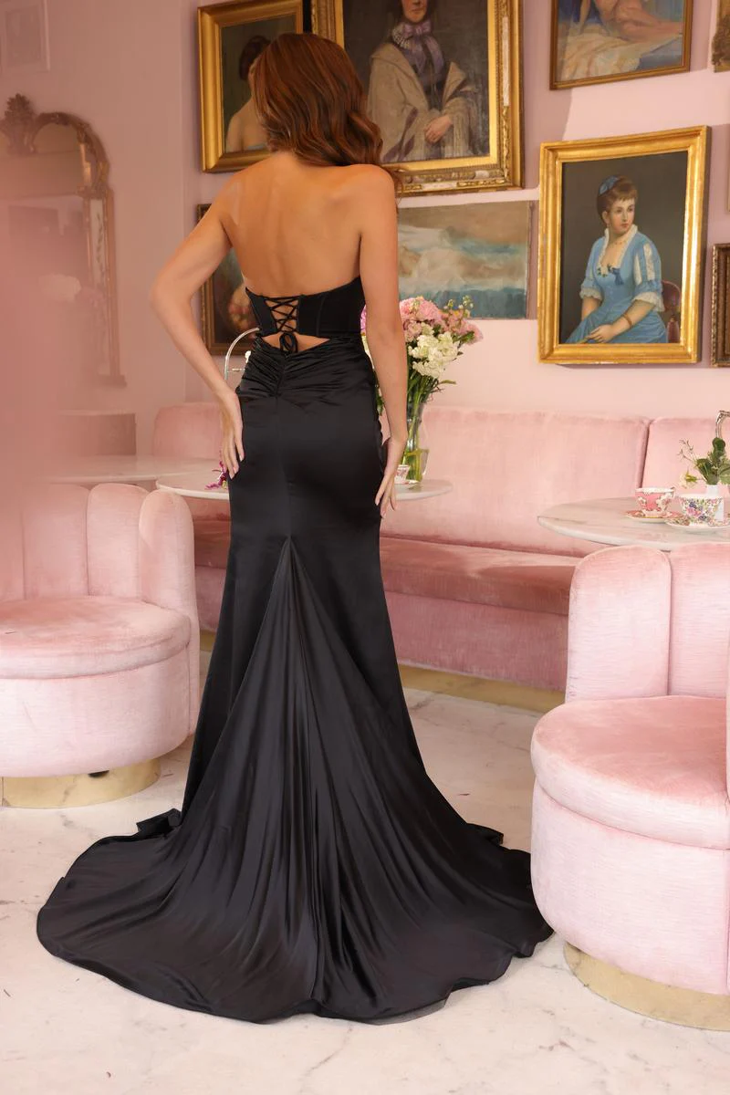 Ava Presley Strapless Corset Prom Dress 47027 - Image 2