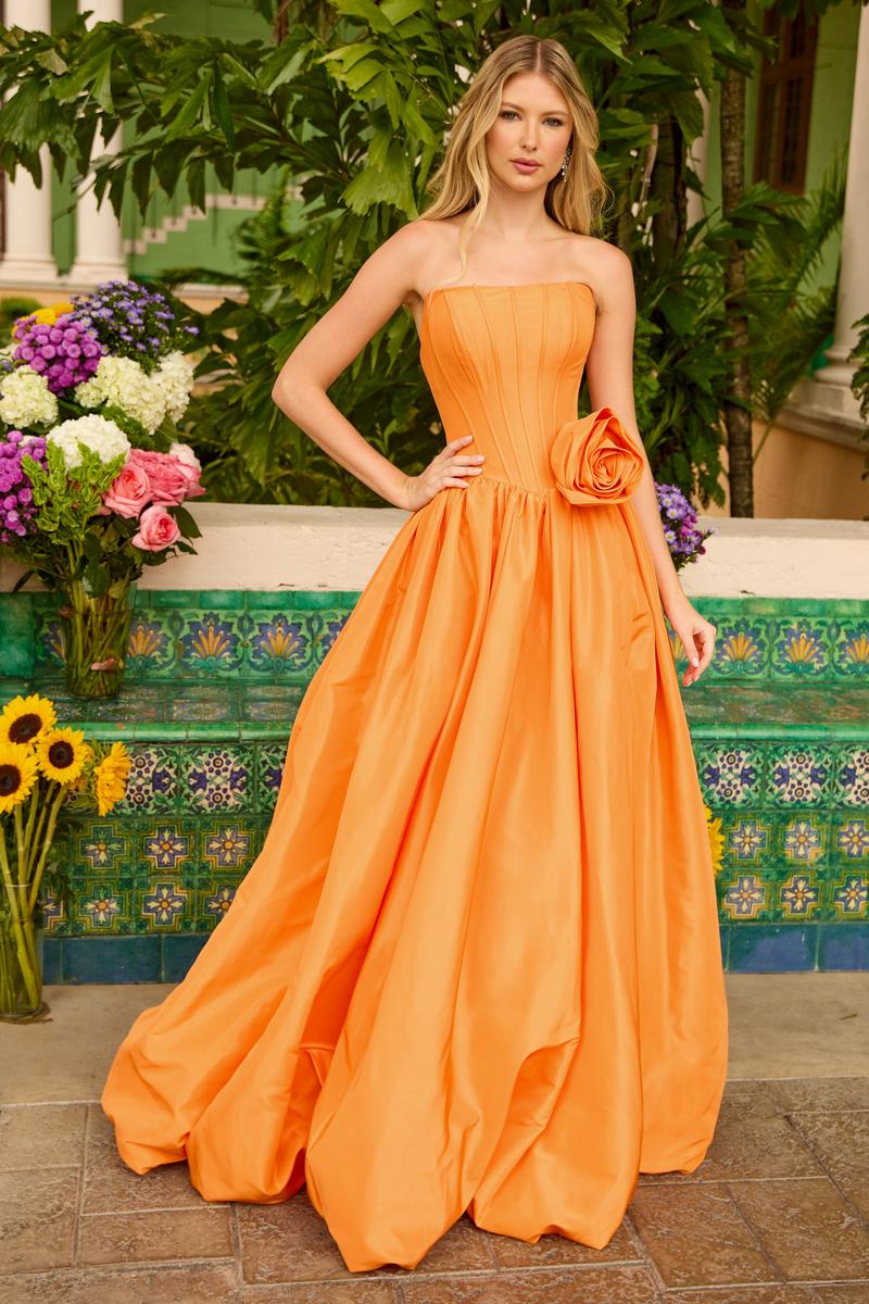 Ava Presley Rosette Ballgown Prom Dress 47204 - Image 14