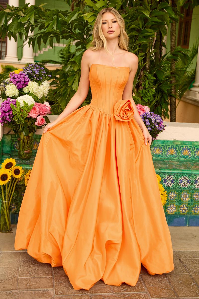 Ava Presley Rosette Ballgown Prom Dress 47204 - Image 8