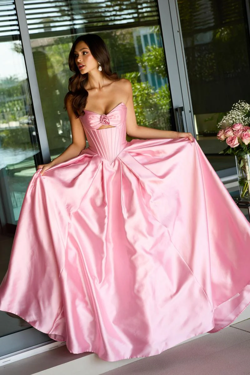 Ava Presley Cut-Out Ballgown Prom Dress 47223 - Image 11