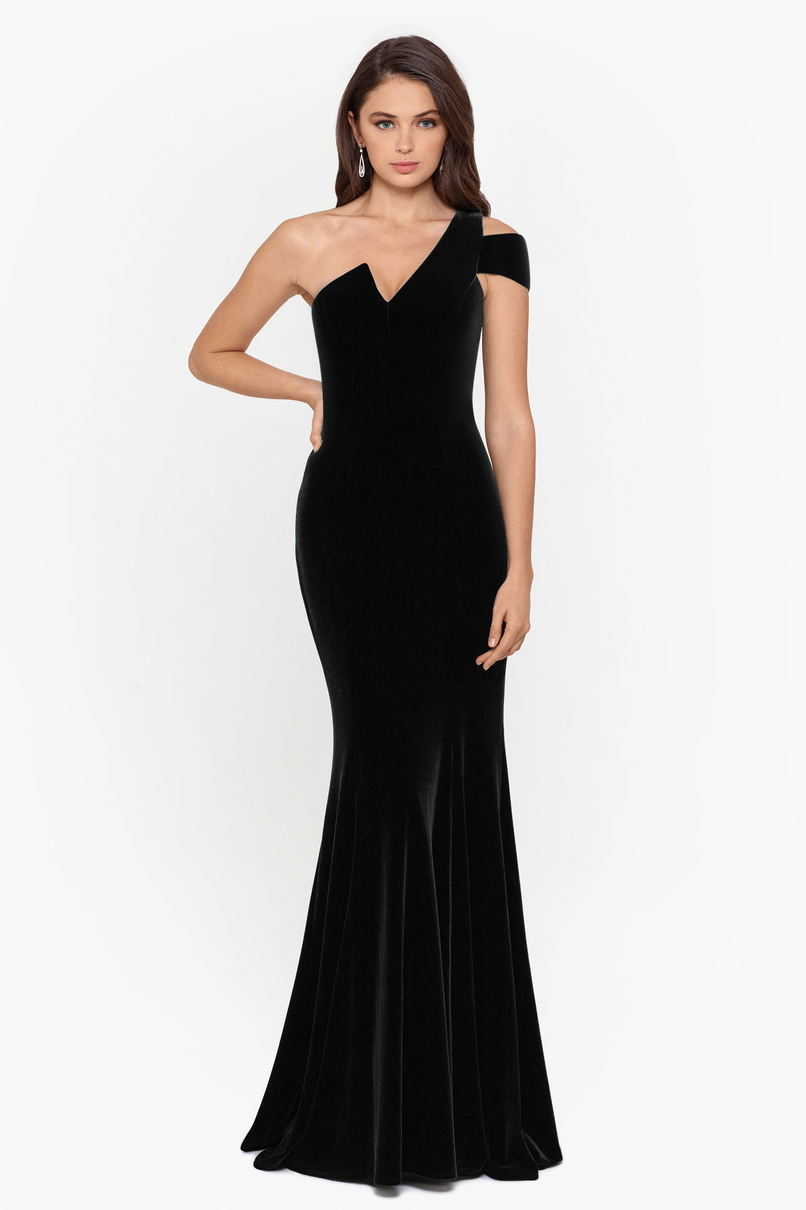 Betsy & Adam Long Dress A21575 - Image 2