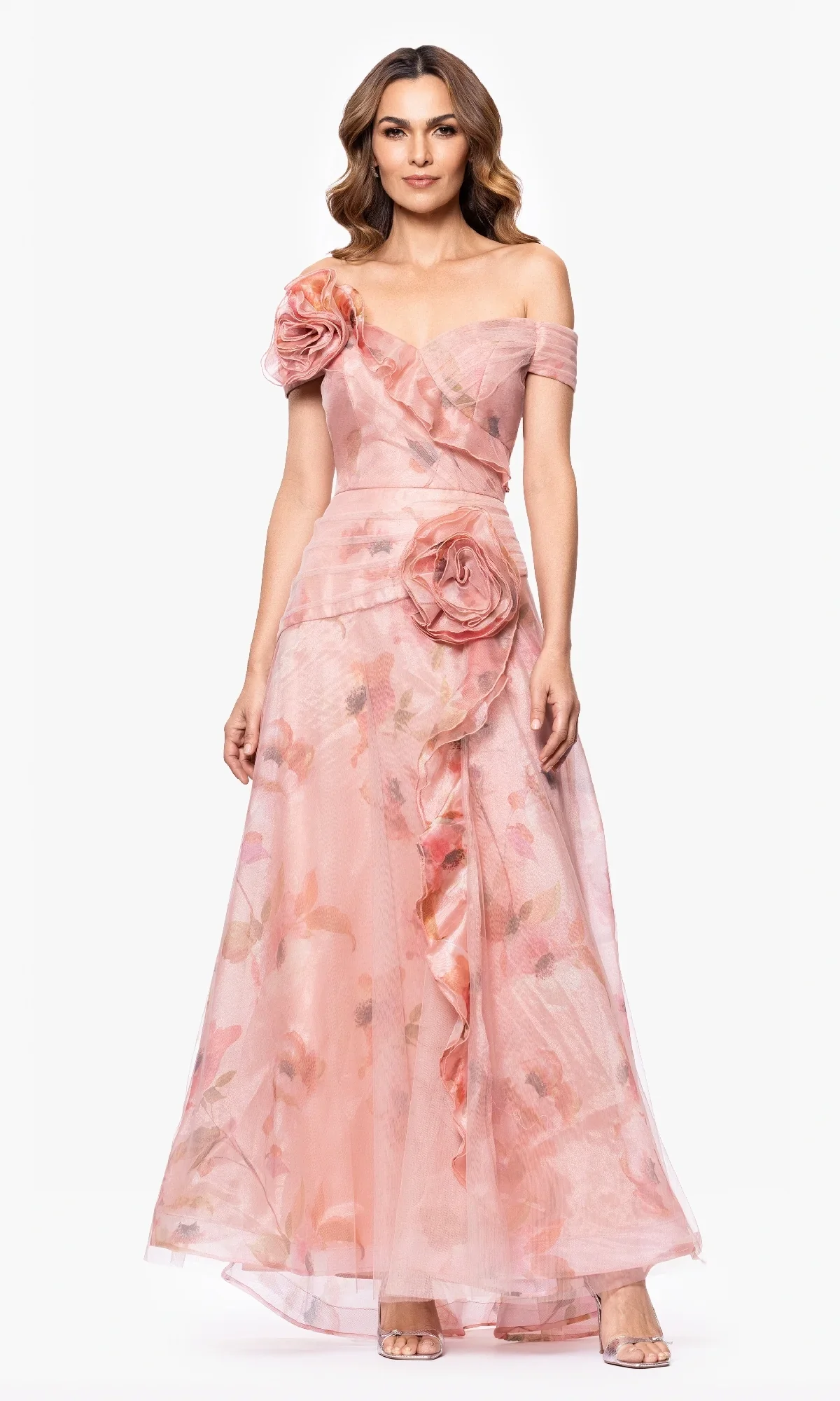 Betsy and Adam Floral Print Dress A27103 - Image 2