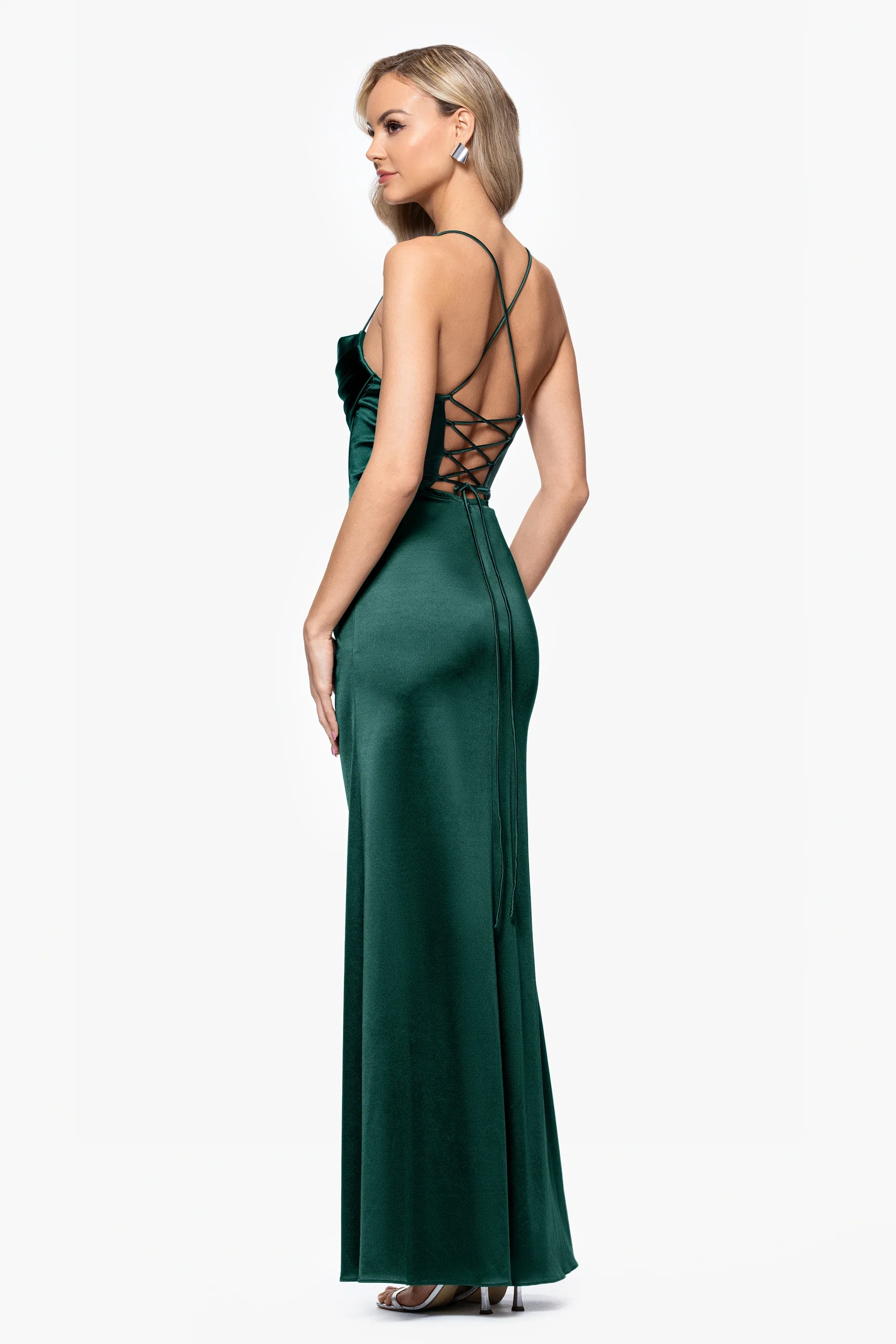 Blondie Nites "Camille" Satin Corset Dress 5319BN - Image 3