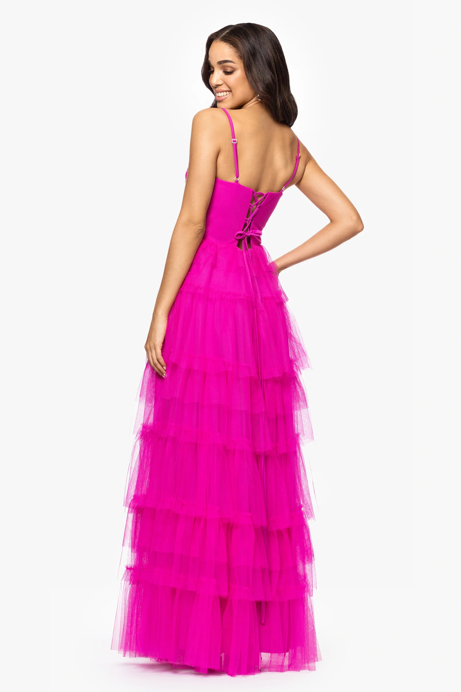 Blondie Nites "Gina" Bow and Ruffle Dress 5187BN - Image 3